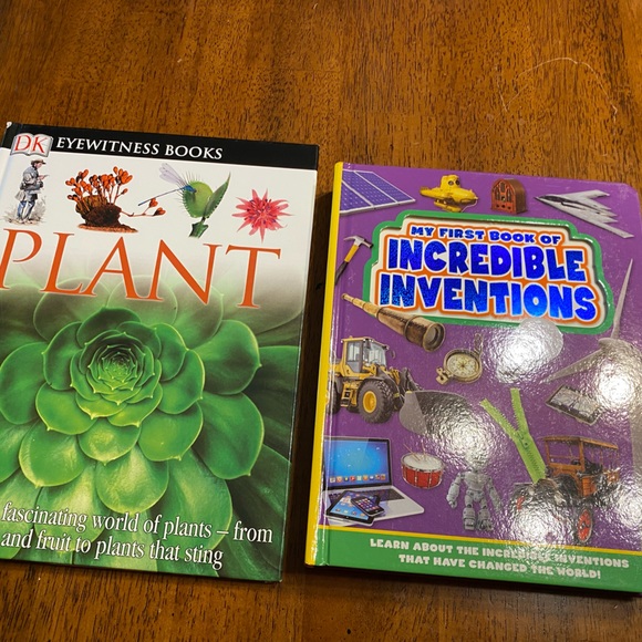 Plants And My First Book Of Incredible Inventions Two Hard Back Books